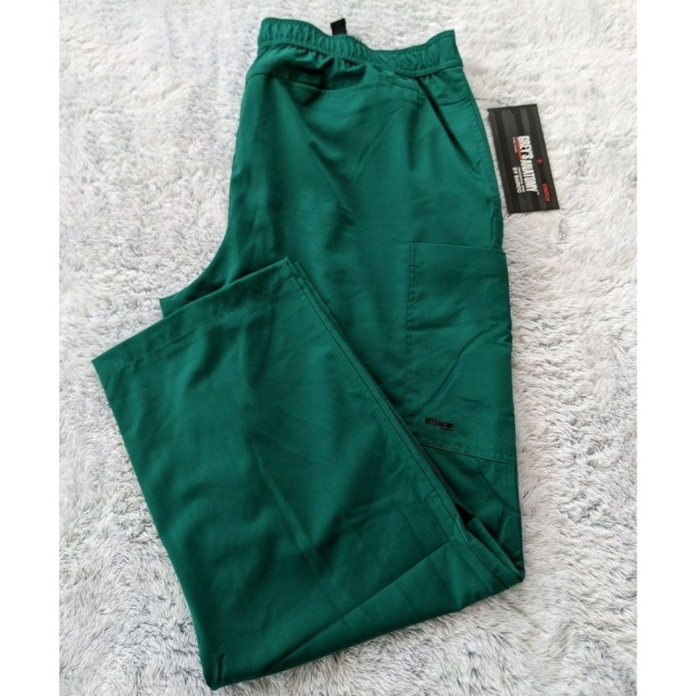 Grey's Anatomy, Barco 2XLS Gardena California Hunter Green Women Scrub Pant NWT